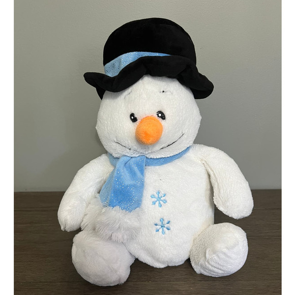 Kellytoy Snowman with Scarf‎ & Top Hat Plush - Picture 1 of 5